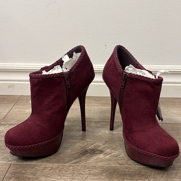 Brand New Burgundy Stiletto/High Heels Boots - Picture 7 of 7